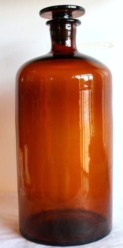 特大蓋つき飴色茶瓶　A360-2