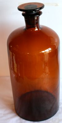 特大蓋つき飴色茶瓶　A360-3