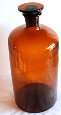 特大蓋つき飴色茶瓶　A360-6