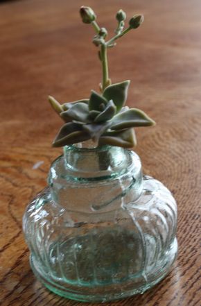 豆ランプガラス壺３個　A313-3