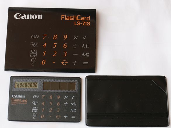 昭和レトロ Canon LS-713 ソーラー電卓 B447-3