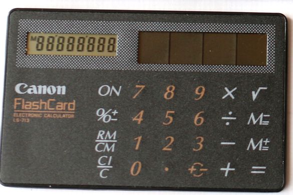 昭和レトロ Canon LS-713 ソーラー電卓 B447-7