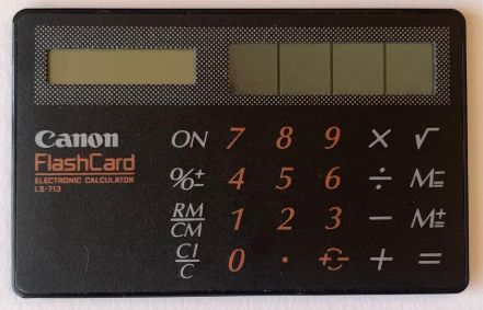 昭和レトロ Canon LS-713 ソーラー電卓 B447