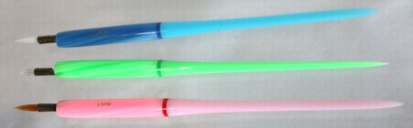 ペン軸付き自在ペン ガラスペン替先3本セット B357-2