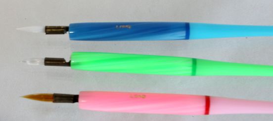 ペン軸付き自在ペン ガラスペン替先3本セット B357-3
