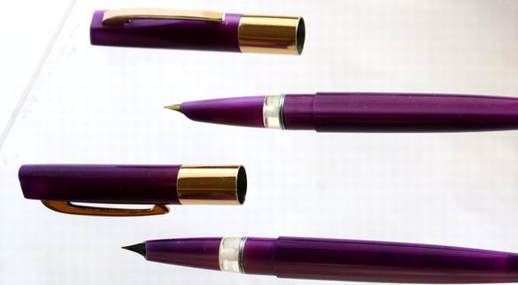 吸入式万年筆 軸色紫 World  B399-5