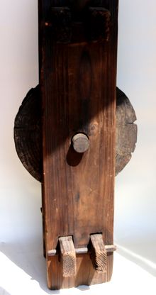 釣瓶（つるべ） 木製滑車大 A254 - 骨董、古民具、古書の“芳栄堂”